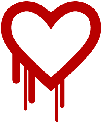 Logo des Heartbleed-Bugs Logo des Heartbleed-Bugs